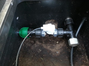 Gartenbewässerung Magnetventil angeschlossen