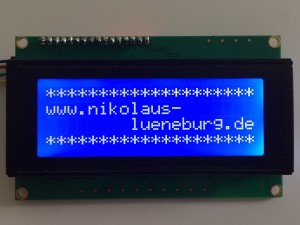 I2C LCD und Arduino - Beispiel