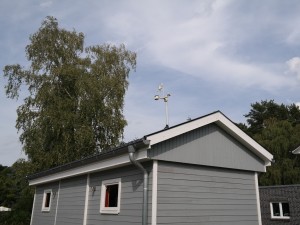 Oregon Scientific Wetterstation auf dem Dach