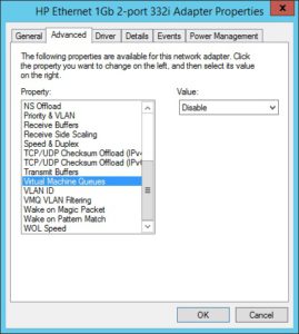 HP ProLiant MicroServer - Broadcom NetXtreme Virtual Machine Queues