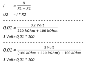 Spannungsteiler - Wemos D1 mini - Formel